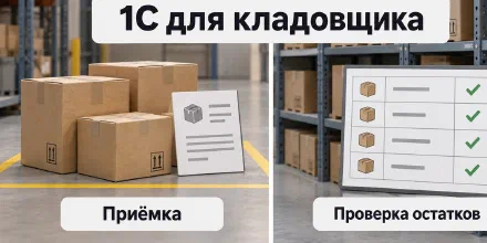 1С для кладовщика: обучение с нуля и проверка навыков